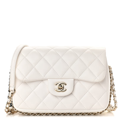 Chanel Lambskin Quilted Small My Precious Flap White 1 of 9