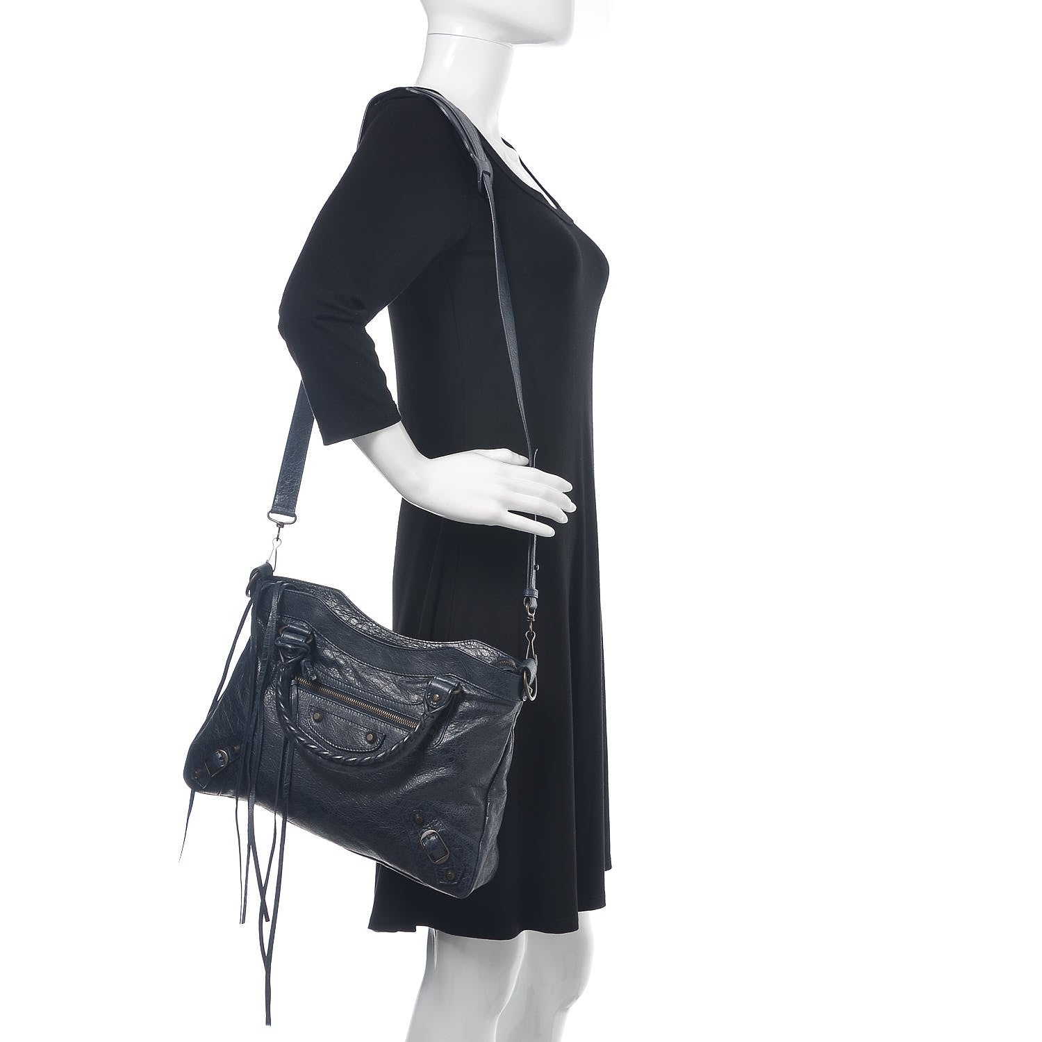 Balenciaga Agneau Classic Hardware Town Dark Night 2 of 10