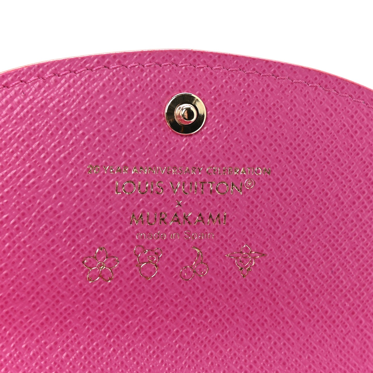 LV X TM Monogram Multicolor Rosalie Coin Purse White Kawaii Pink