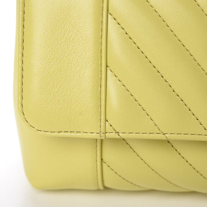 Chanel Calfskin Chevron Quilted Flap Yellow 10 of 10