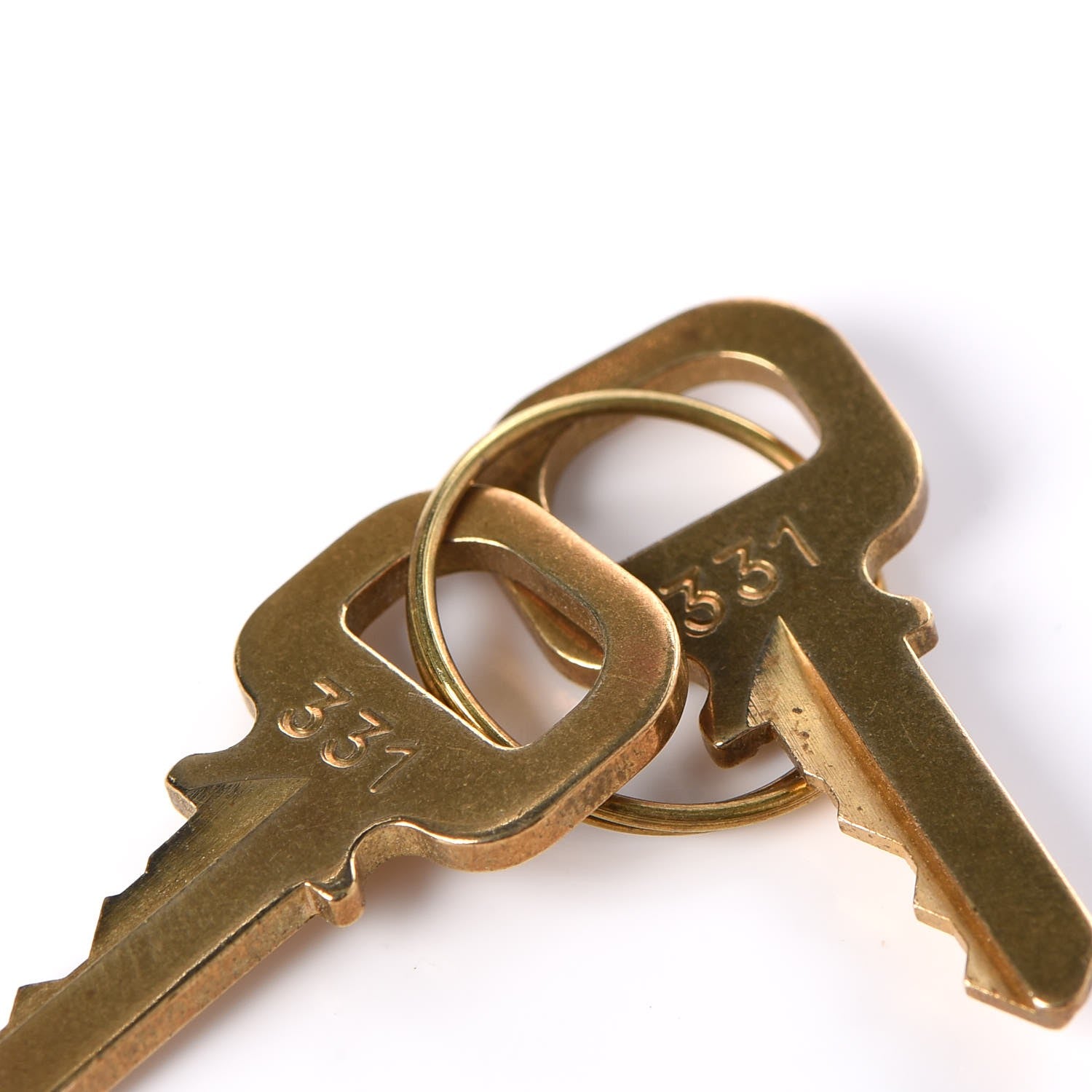 Louis Vuitton Brass Lock and Key Set #331 4 of 4