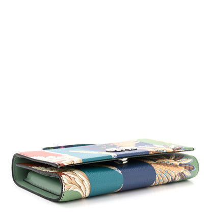 Salvatore Ferragamo Printed Calfskin Gancini Top Handle Wallet On Chain Multicolor 4 of 12