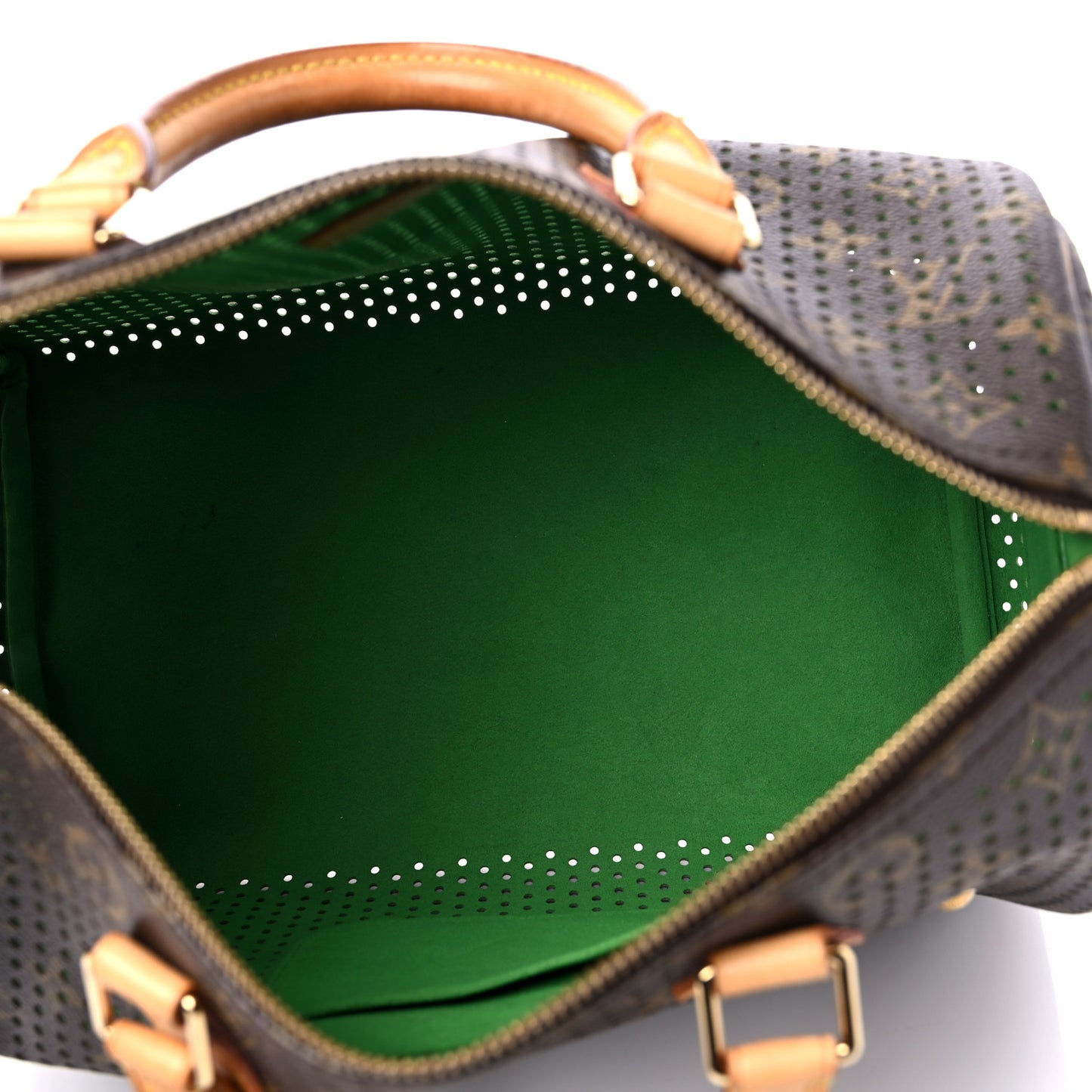Monogram Perforated Speedy 30 Green