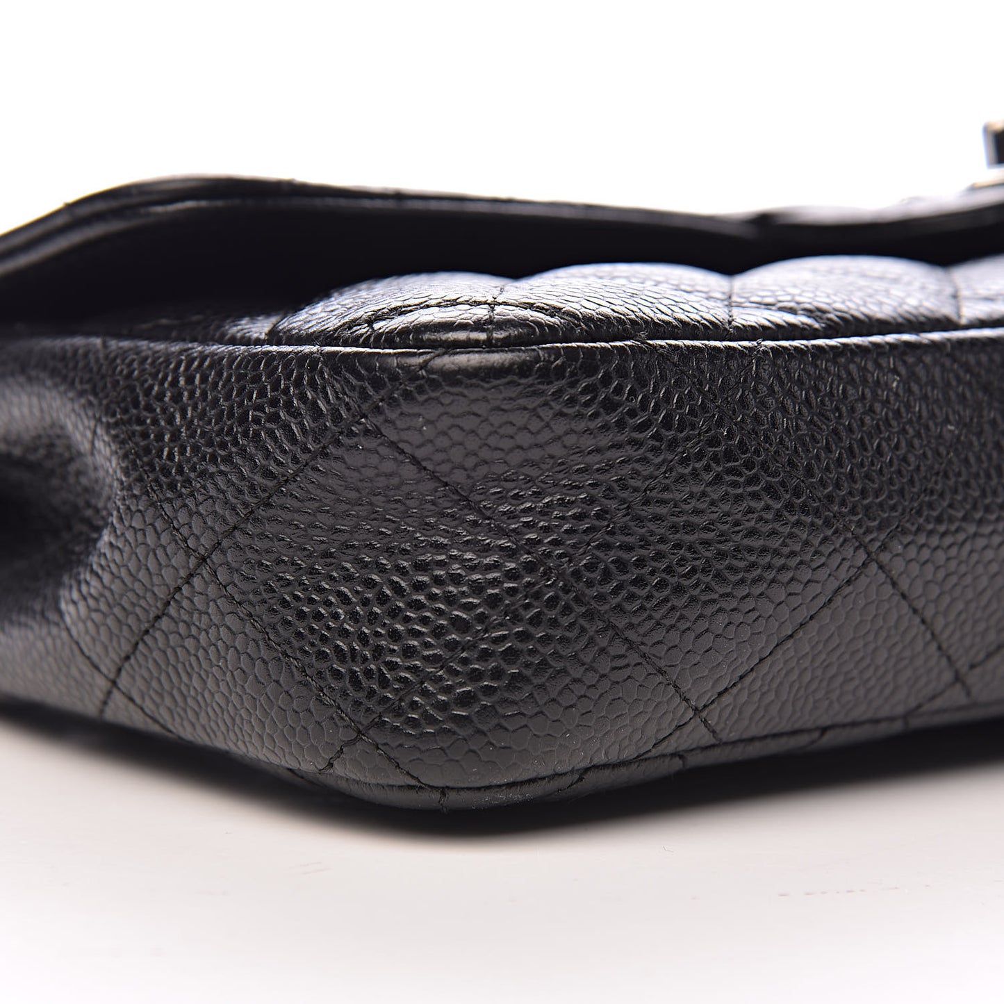Caviar Quilted East West Flap Black