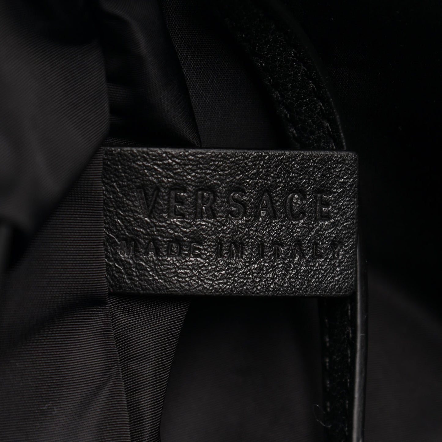 Nylon Baroque Print Tote Black