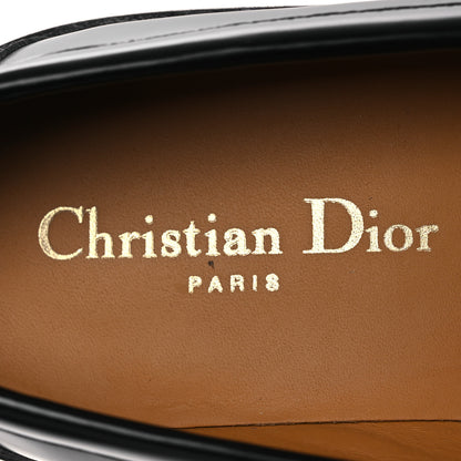 Christian Dior Brushed Calfskin Boy Loafers 37.5 Black White 9 of 13