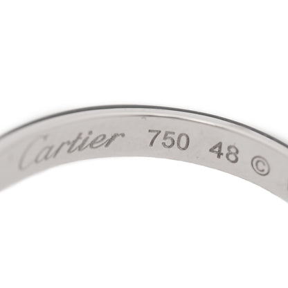 Cartier 18K White Gold Mother of Pearl Pasha Ring 48 4.5 4 of 4