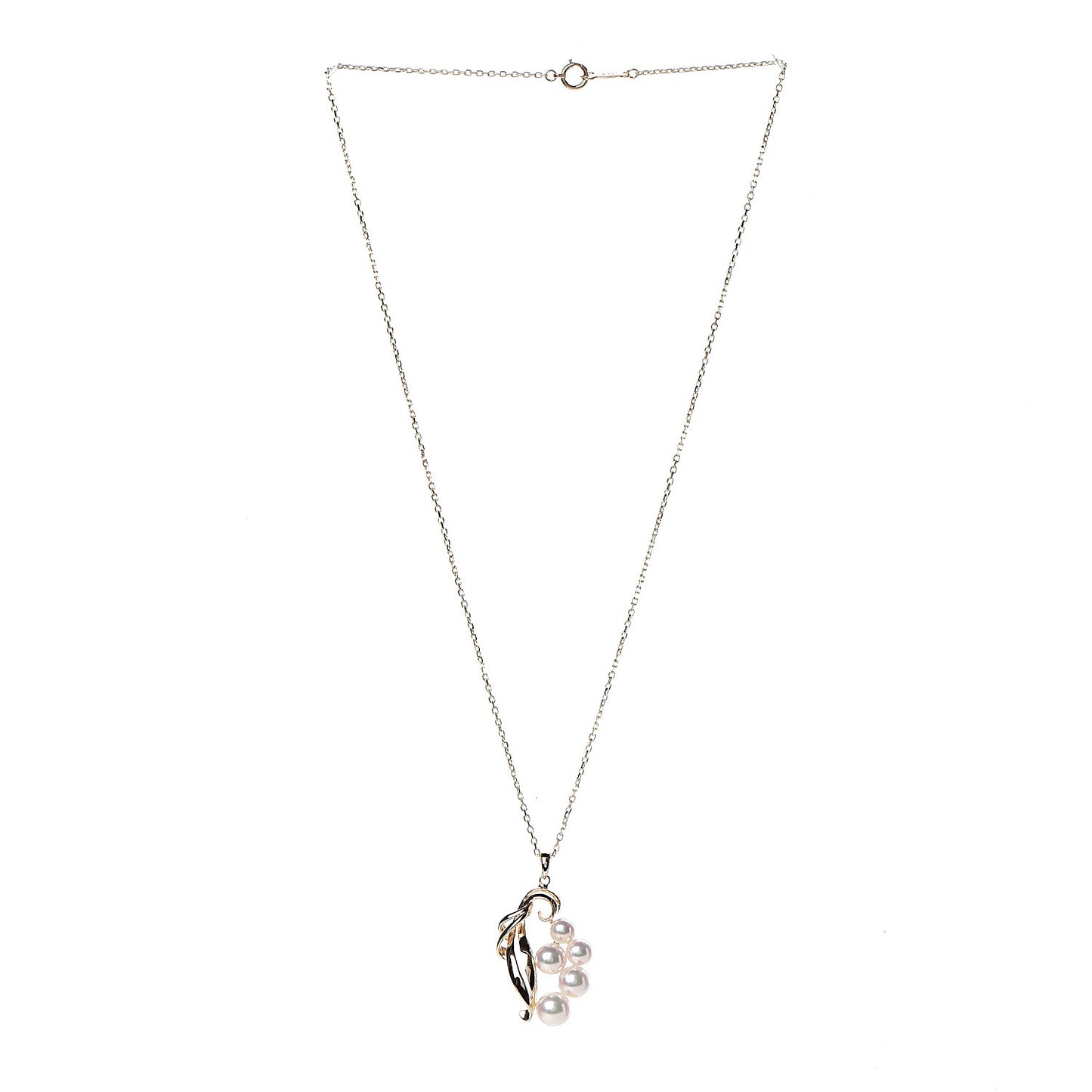 14K Yellow Gold Akoya Pearl 4.5-6.5mm Pendant Necklace