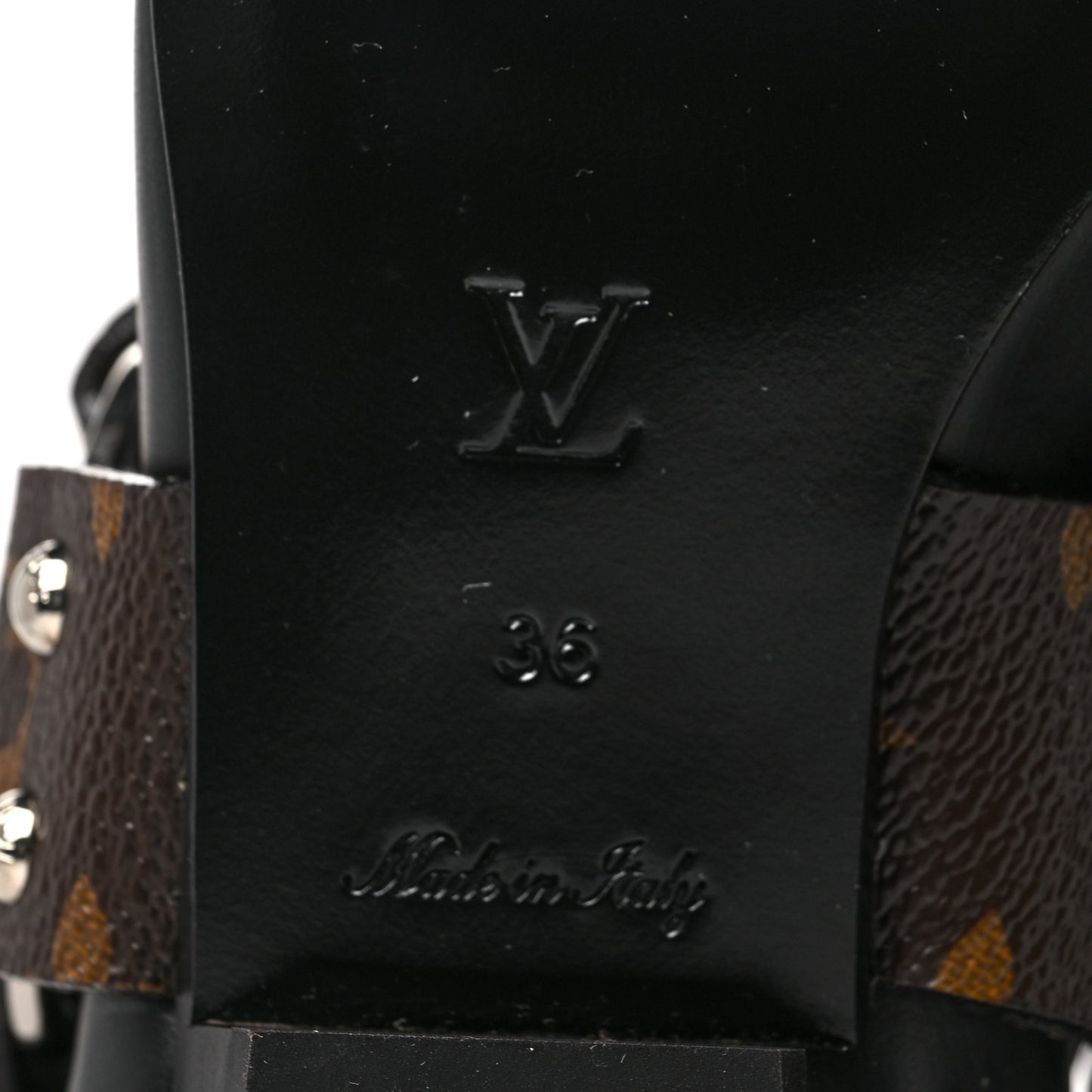 Calfskin Monogram Rhapsody High Boots 36 Black