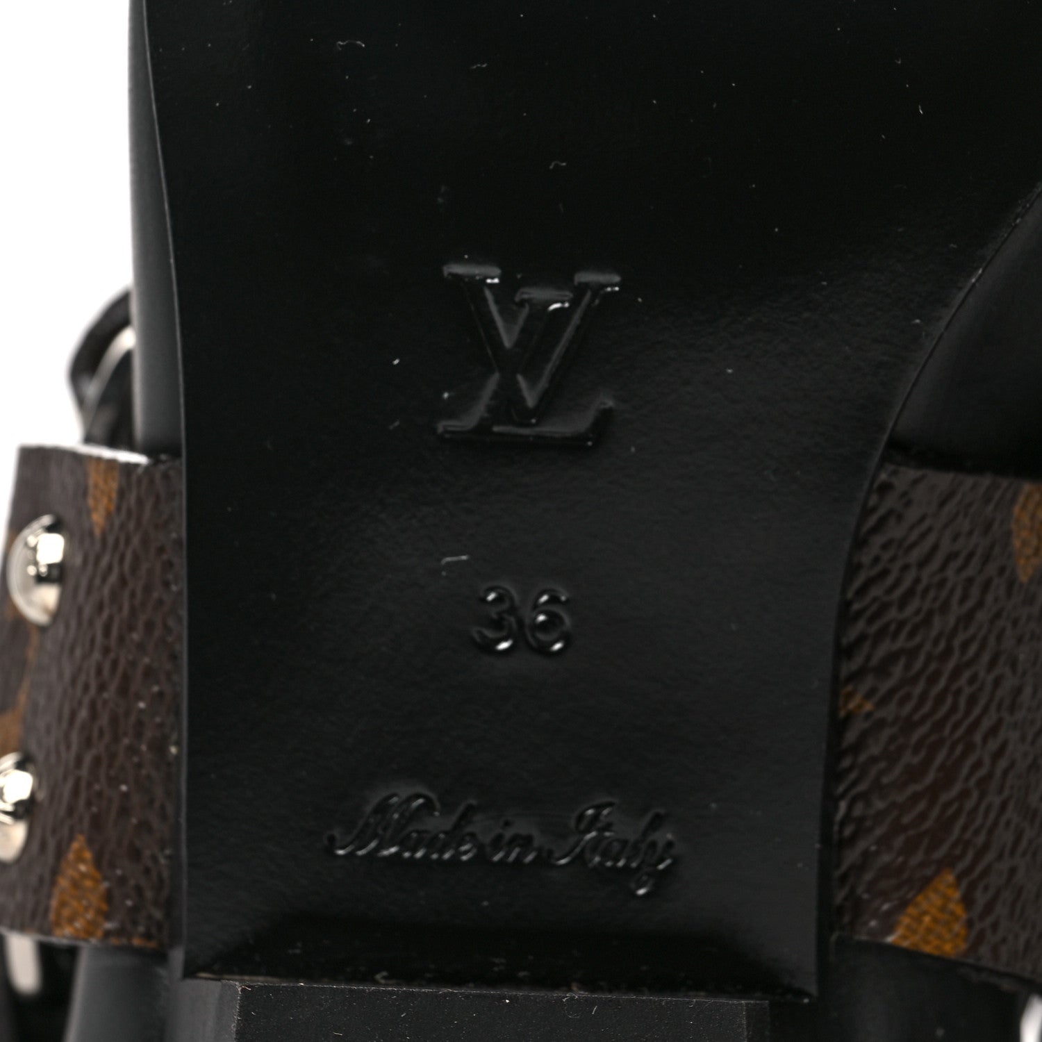Louis Vuitton Calfskin Monogram Rhapsody High Boots 36 Black 6 of 7