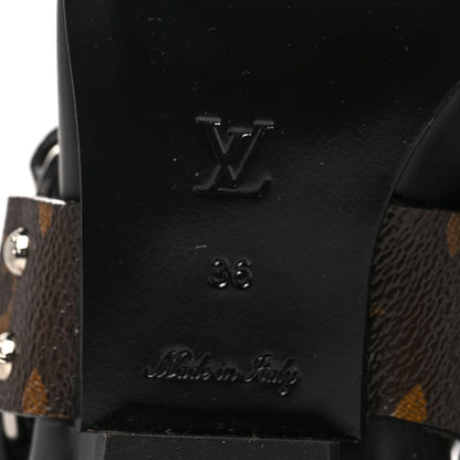 Louis Vuitton Calfskin Monogram Rhapsody High Boots 36 Black 6 of 7