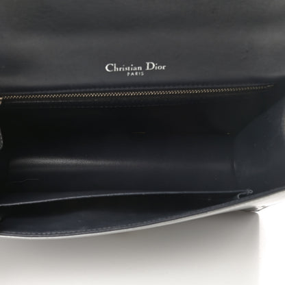 Christian Dior Metallic Patent Micro-Cannage Medium Diorama Flap Bag Silver 3 of 6