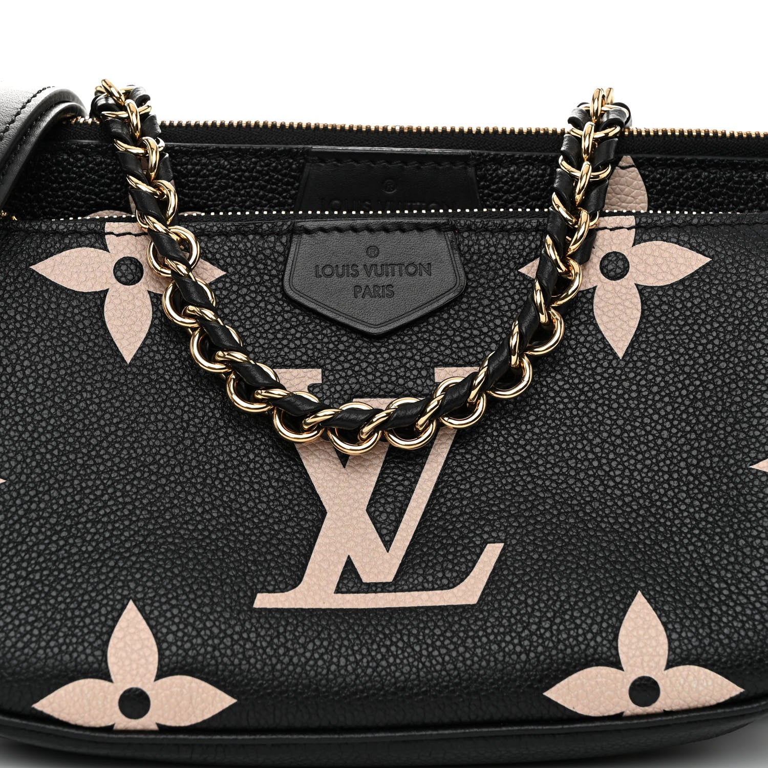 Louis Vuitton Empreinte Monogram Giant Multi Pochette Accessories Black Beige 8 of 10