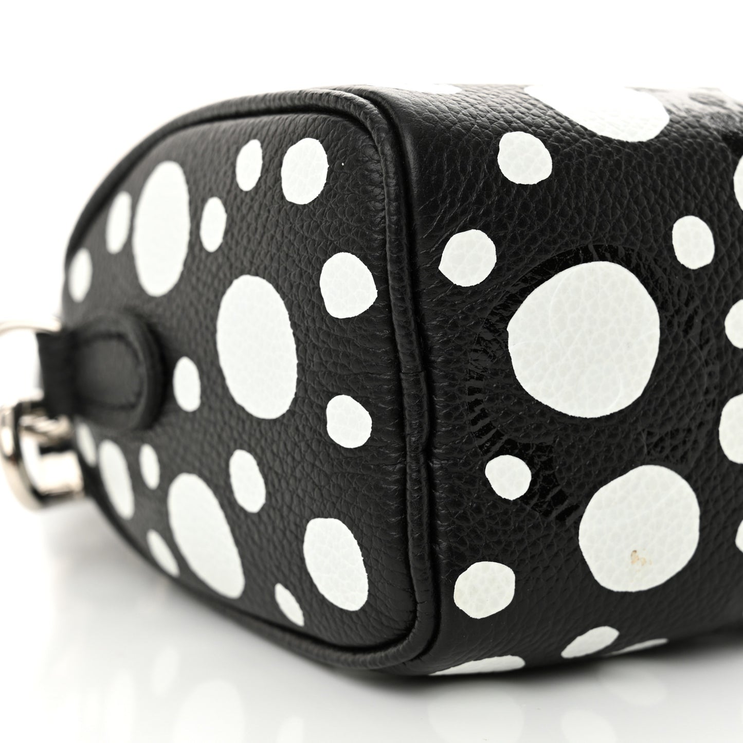 LV X YK Empreinte Infinity Dots Nano Speedy Bandouliere Black White