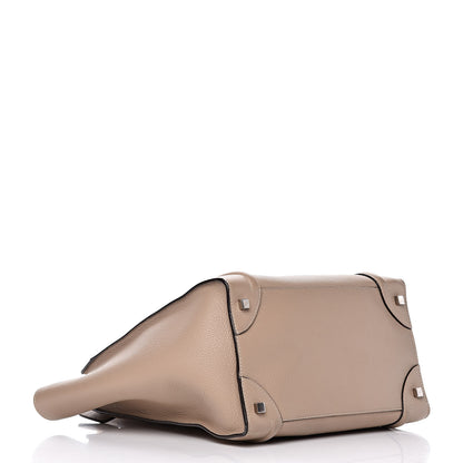 Celine Drummed Calfskin Mini Luggage Dune 4 of 14