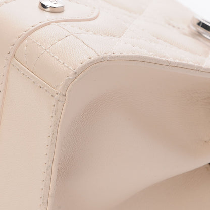 Christian Dior Lambskin Cannage Soft Lady Dior East West Beige 9 of 9