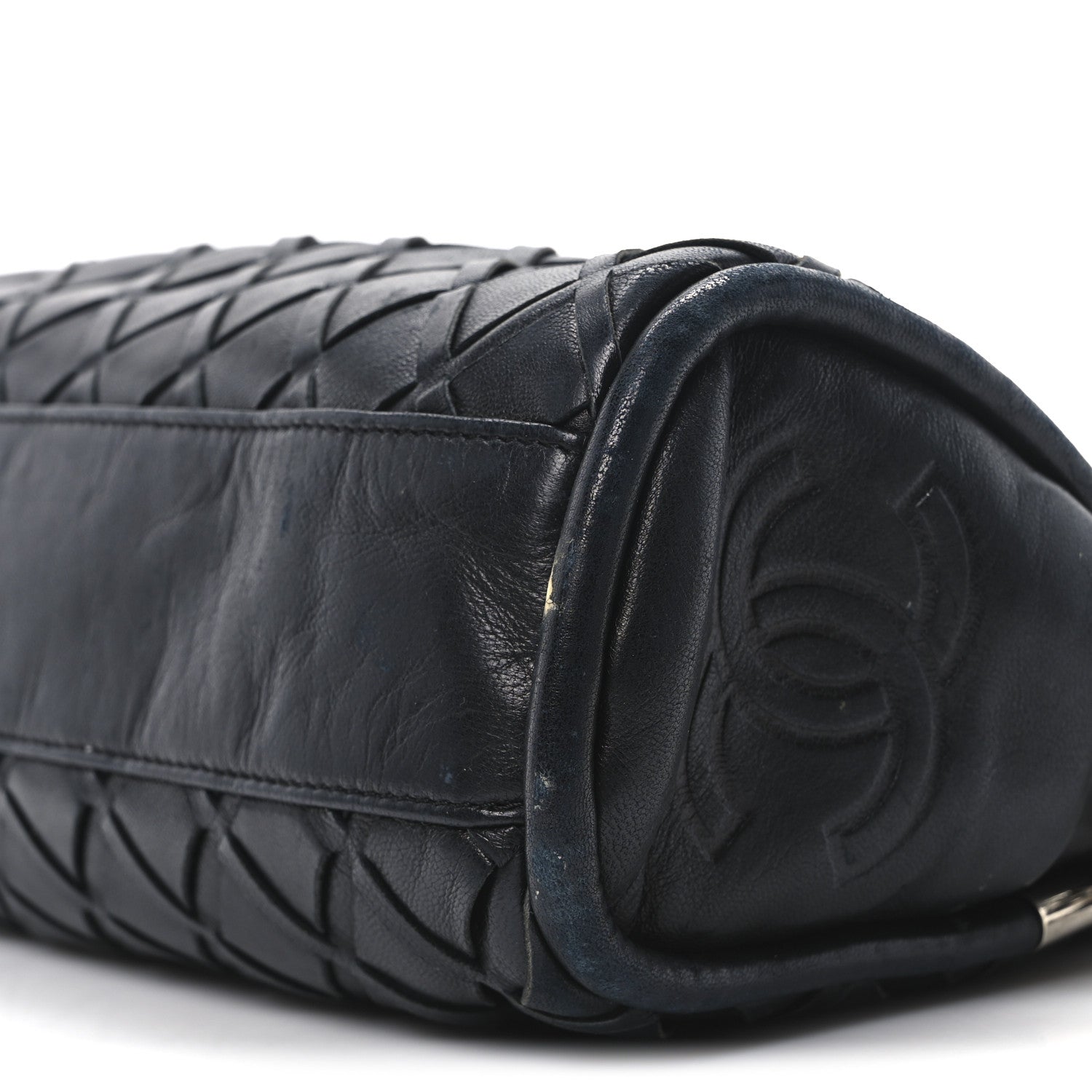 Chanel Lambskin Woven Small Ultimate Soft Sombrero Hobo Black 9 of 10