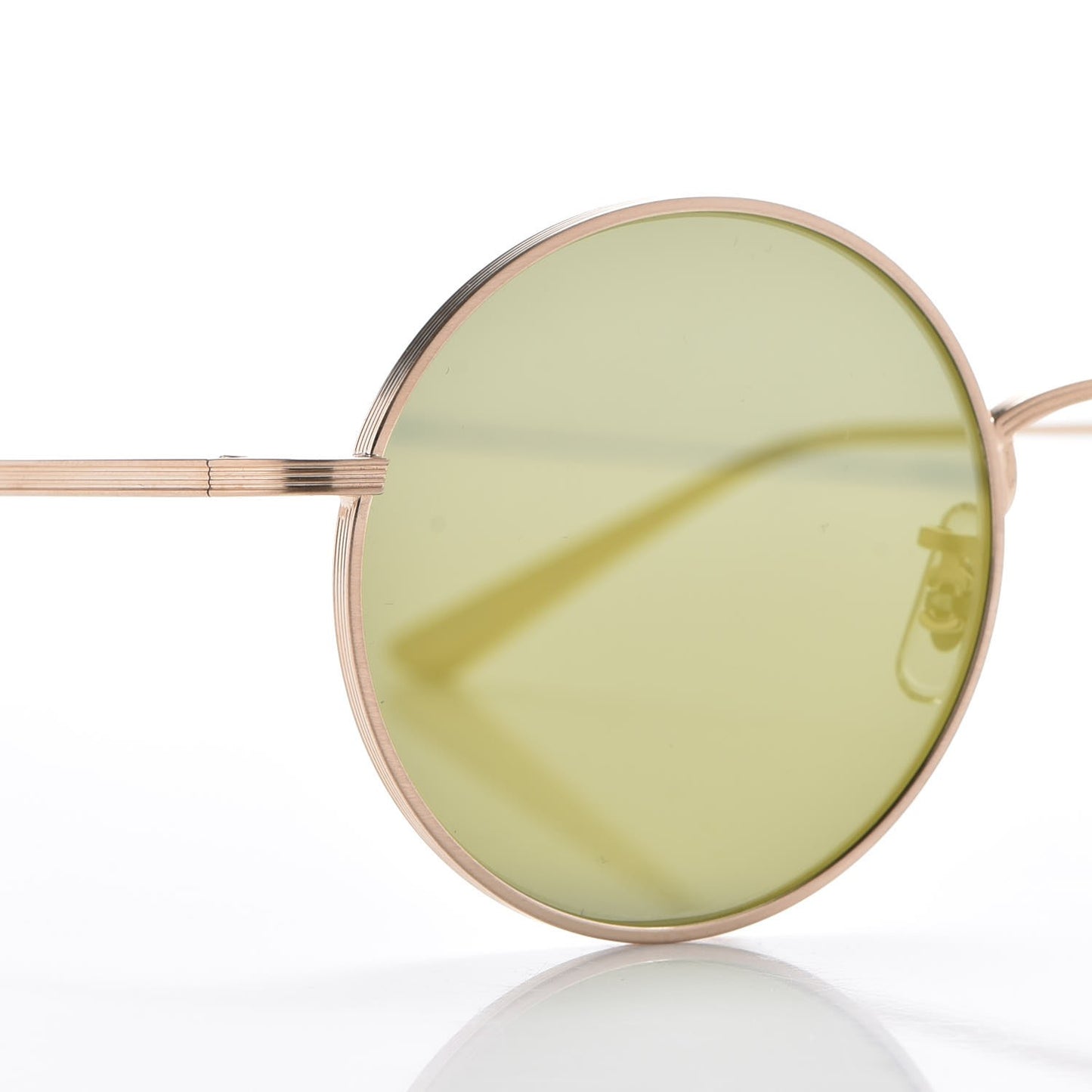 The Row After Midnight Round Sunglasses Gold