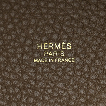Hermes Taurillon Clemence Picotin Lock 22 MM Etoupe 5 of 9