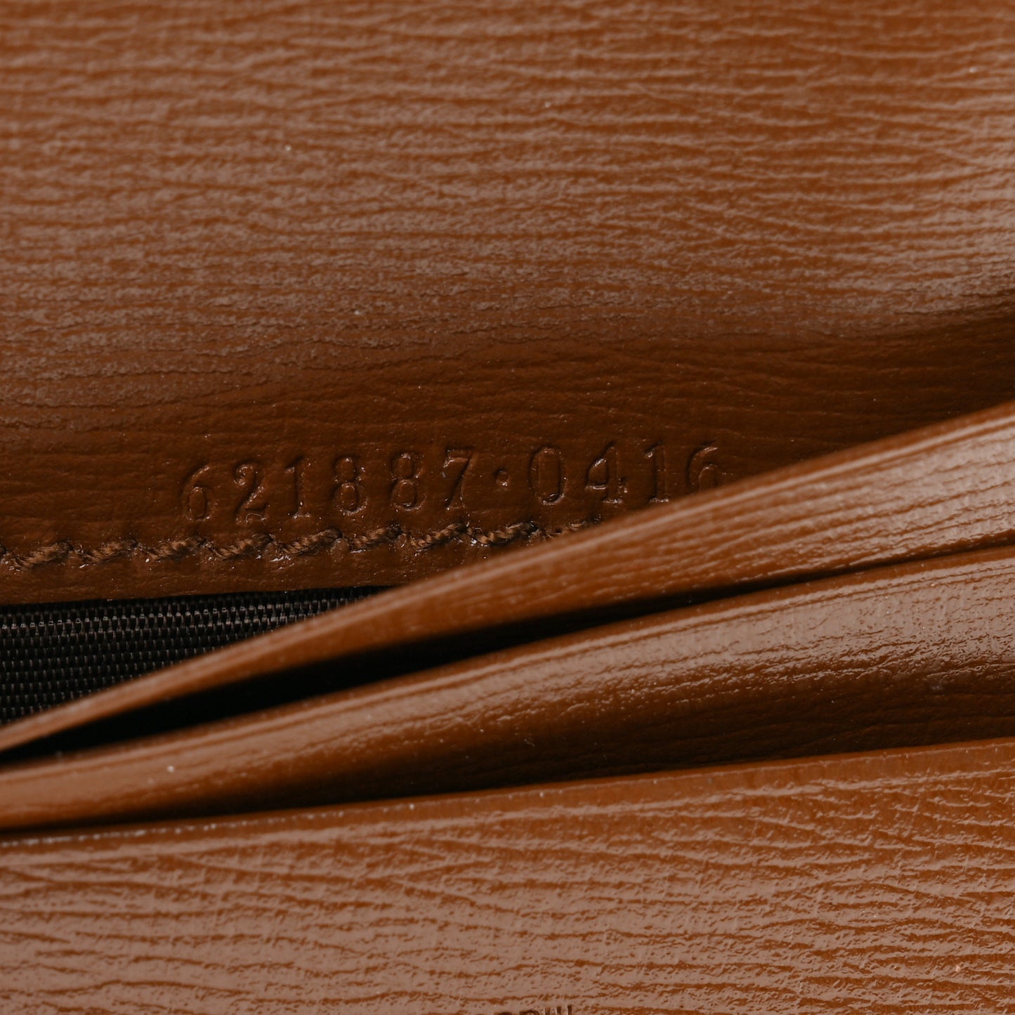 GG Supreme Monogram Horsebit 1955 Card Case Wallet Beige Ebony Brown Sugar