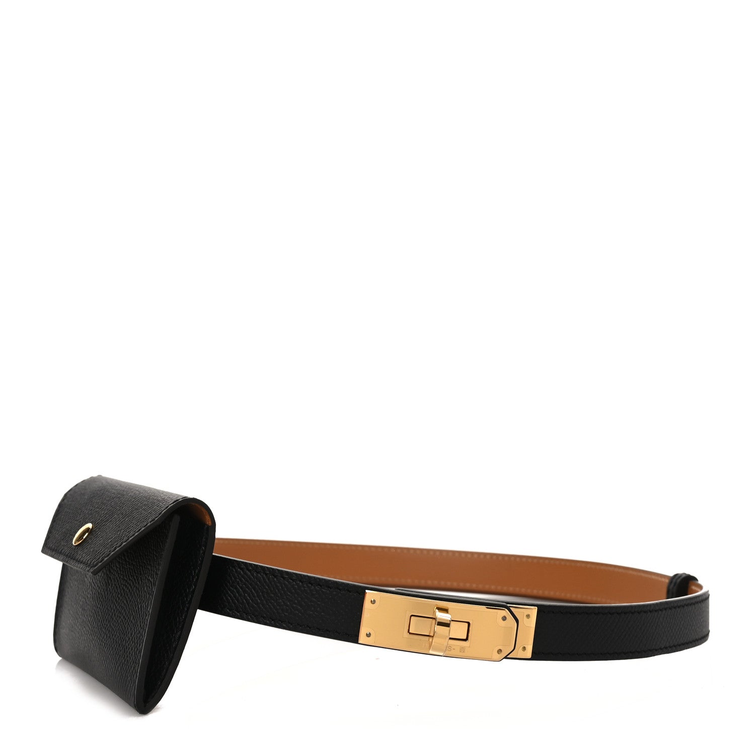 Hermes Epsom Kelly Pocket Belt Black 1 of 4