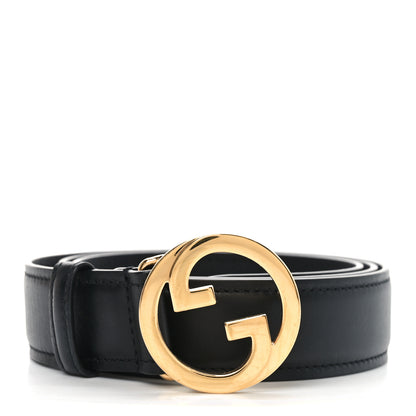 Gucci Ciny Lux Calfskin Blondie 30mm Belt 85 34 Black 1 of 4
