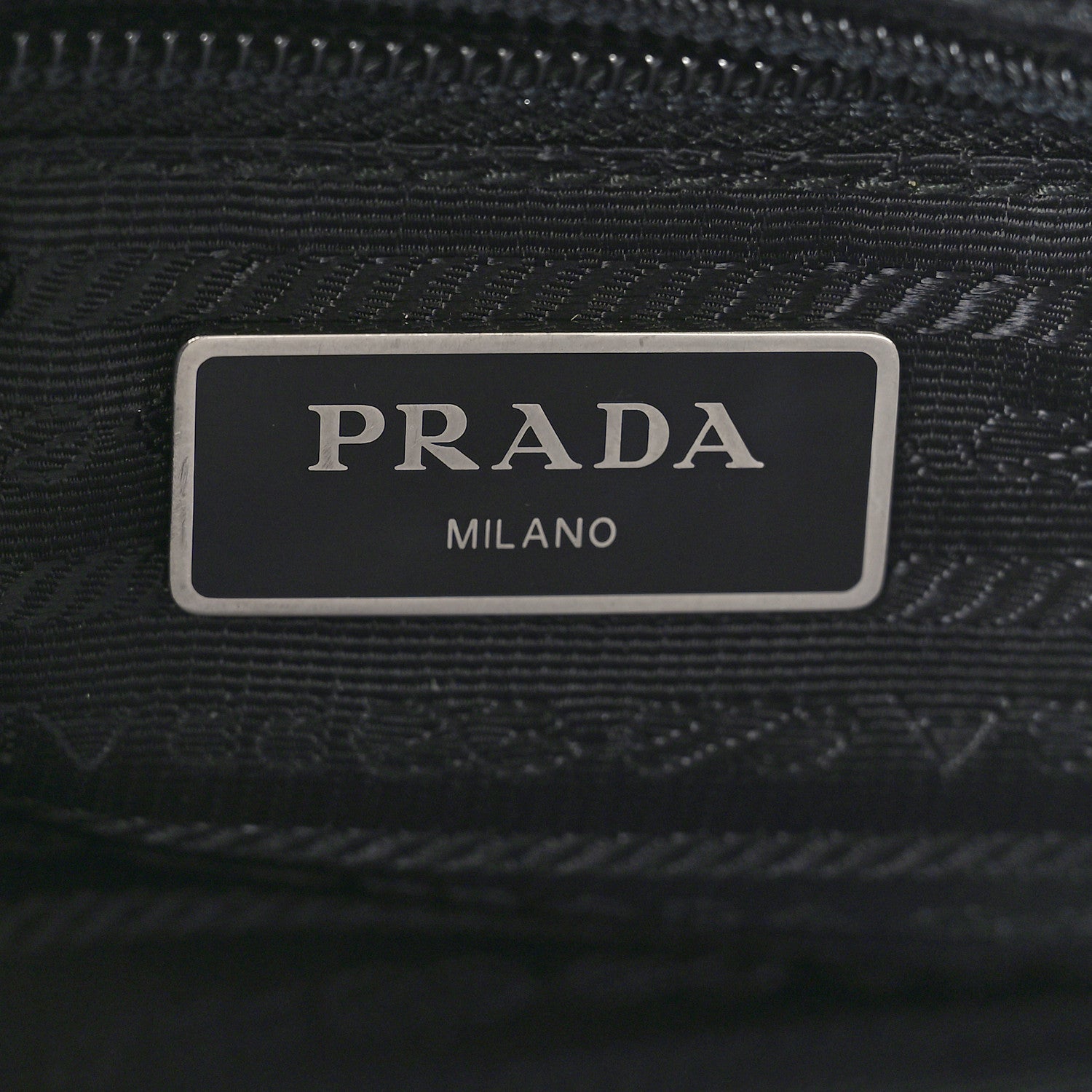 Prada Tessuto Nylon Triangle Shoulder Bag Black 6 of 10