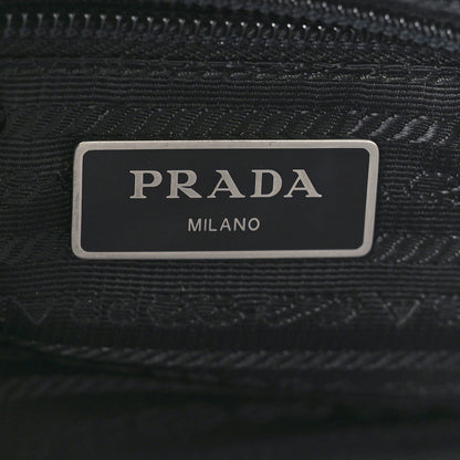 Prada Tessuto Nylon Triangle Shoulder Bag Black 6 of 10