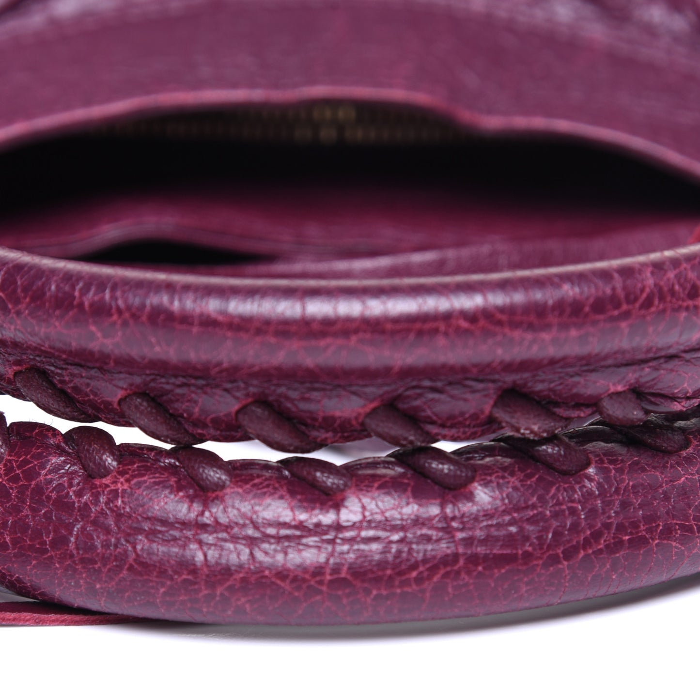 Lambskin Classic Gold Hardware Velo Violet Prune