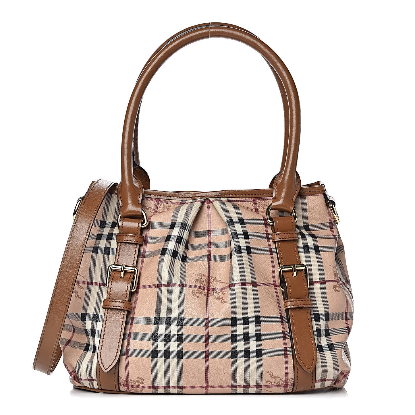 Haymarket Check Small Northfield Tote Mid Camel