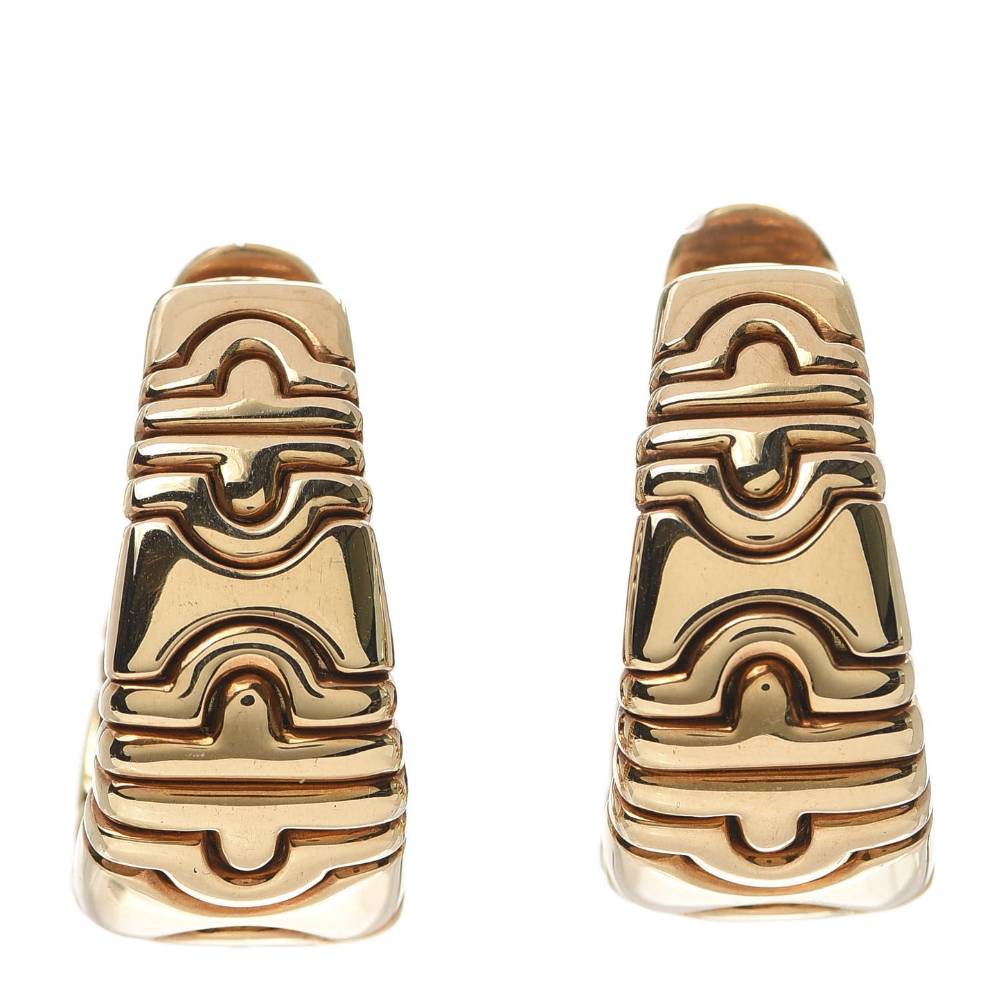 18K Yellow Gold Parentesi Hoop Earrings