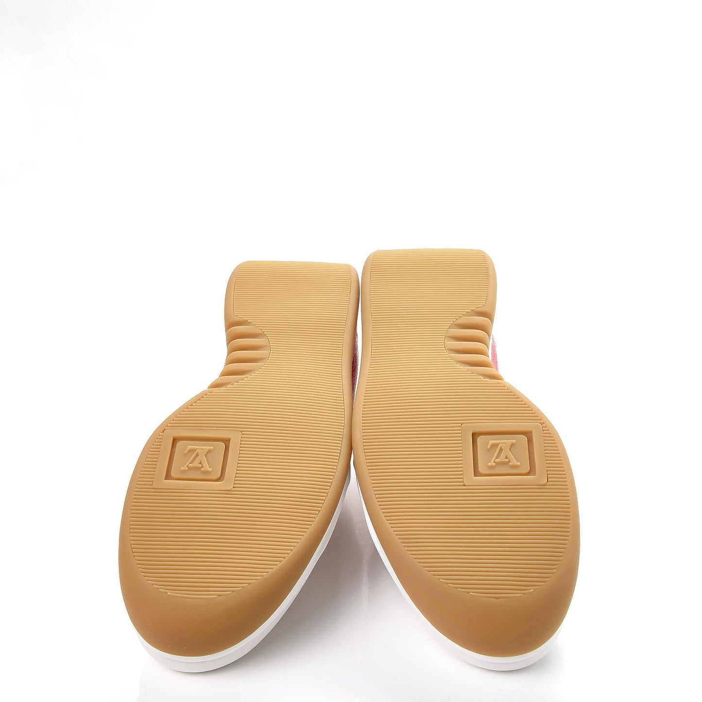 X SUPREME Calfskin Monogram Sneakers 9 White Red