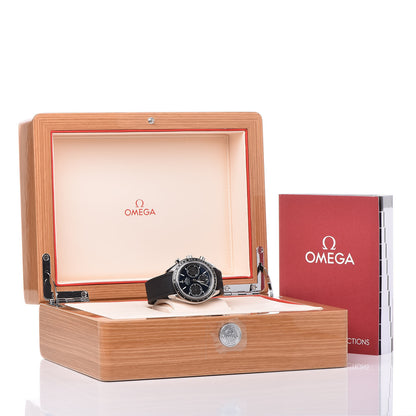 Omega Stainless Steel Rubber 40mm Speedmaster Racing Co-Axial Chronograph Automatic Watch Blue 326.32.40.50.03.001 9 of 9