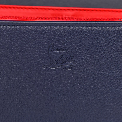Christian Louboutin Calfskin Spikes Loubinthesky Paloma Clutch Navy 7 of 10
