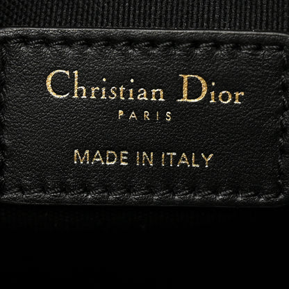 Christian Dior Calfskin Canvas Medium Plan De Paris Book Tote With Strap Black White 6 of 15