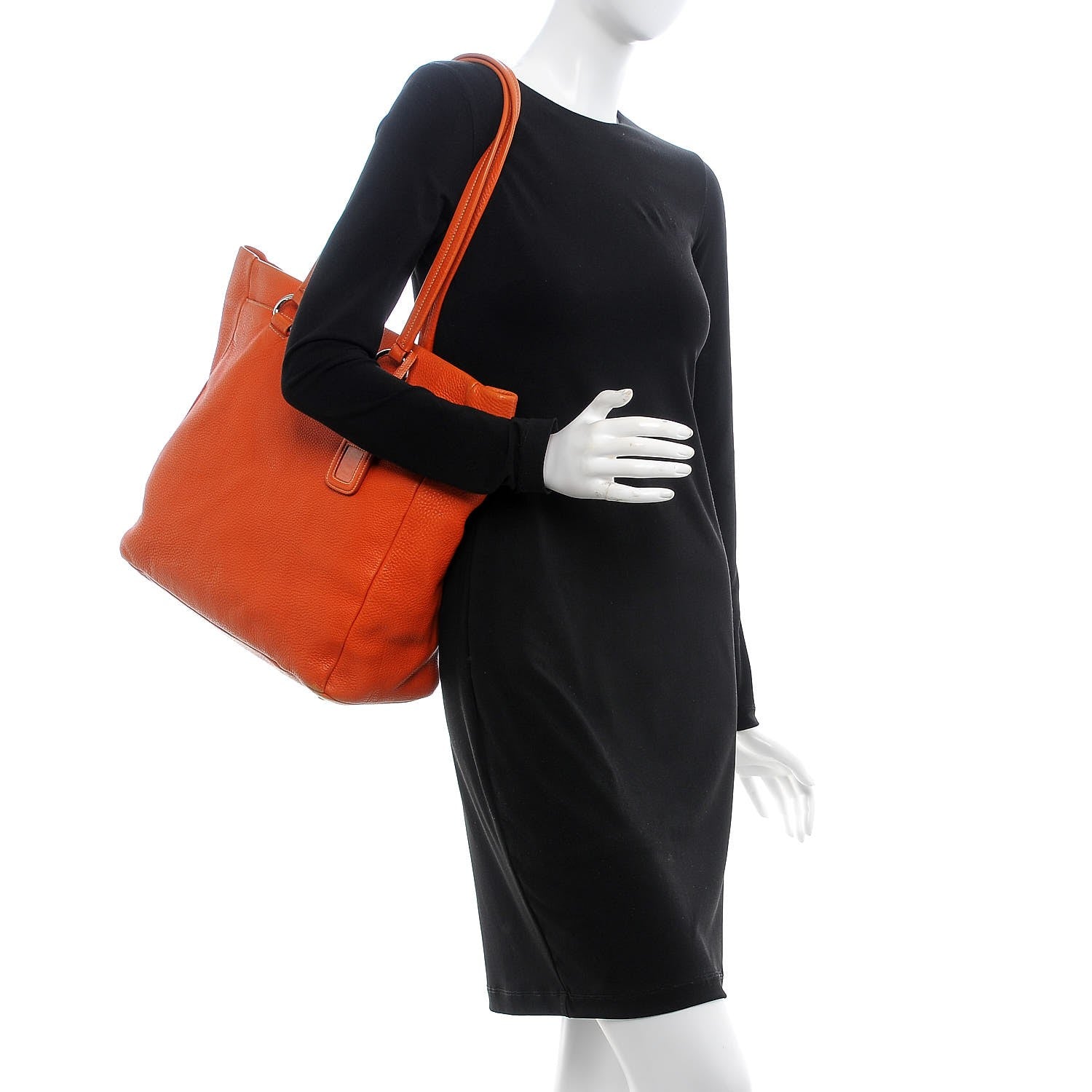 Prada Vitello Daino Shopping Tote Rame 2 of 13