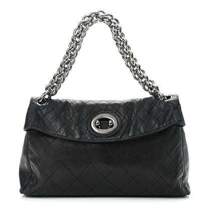 Chanel Lambskin Quilted New Lock Flap Black 1 of 10