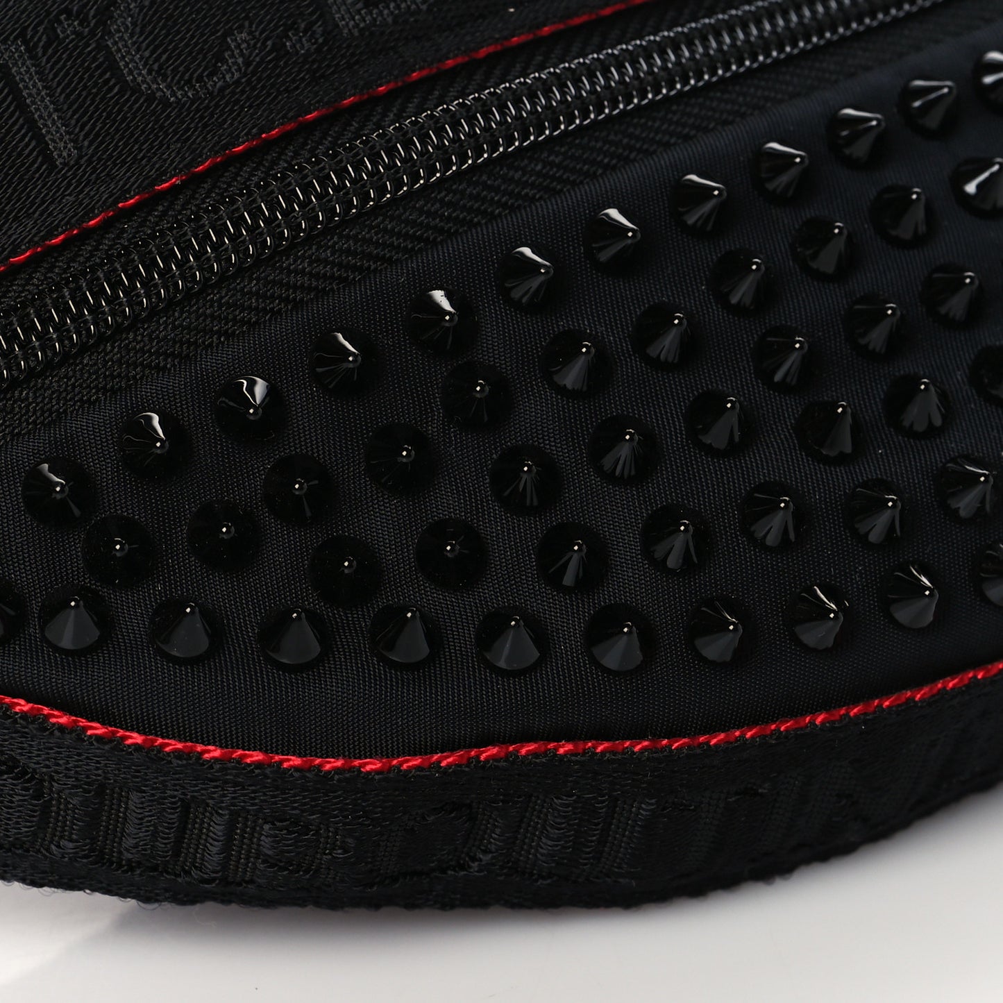 Calfskin Spiked Paris NYC Belt Bag Black