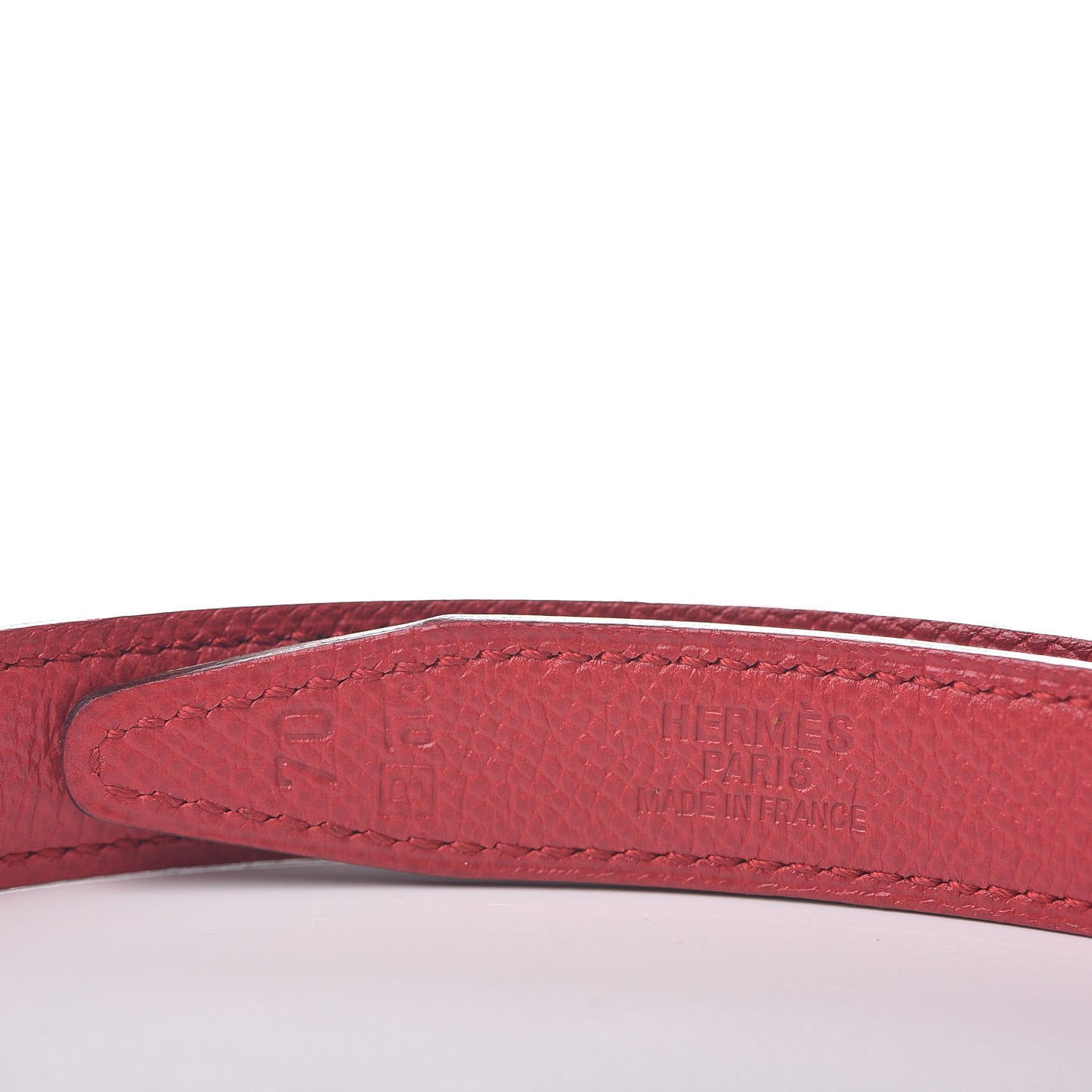Box Courchevel 18mm H Belt 70 Rouge Vif Black