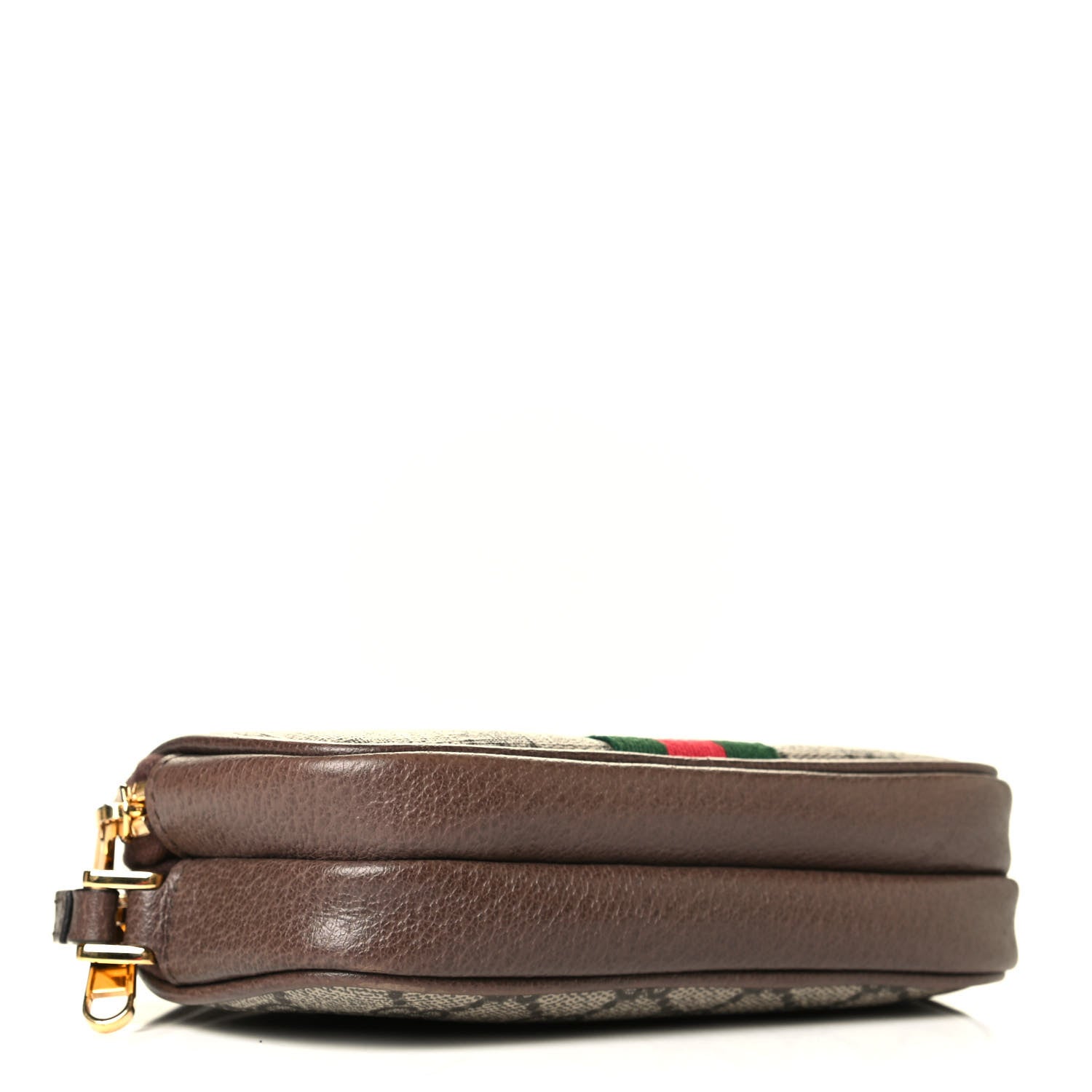 Gucci GG Supreme Monogram Web Ophidia Wristlet Beige New Acero 3 of 6