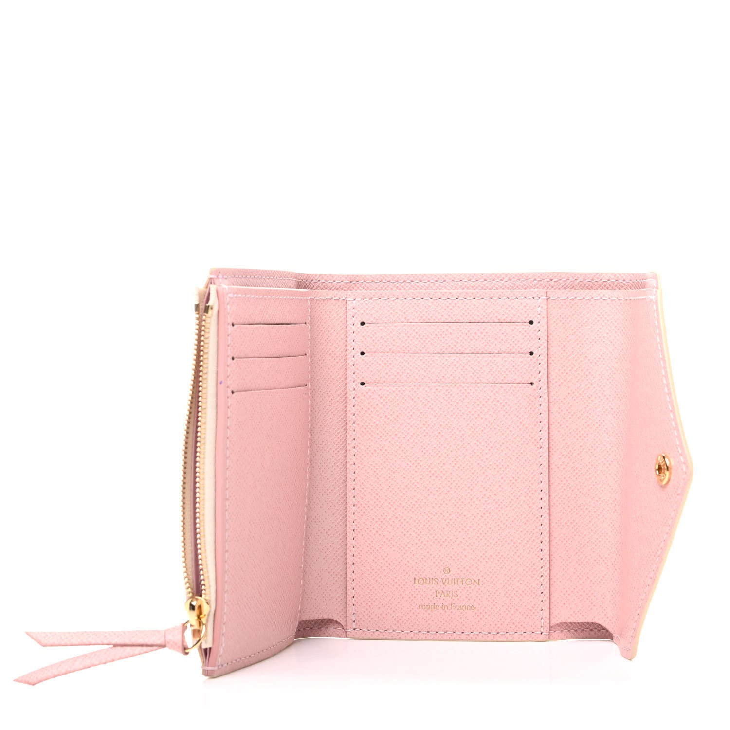 Louis Vuitton Damier Azur Victorine Wallet Rose Ballerine 5 of 8