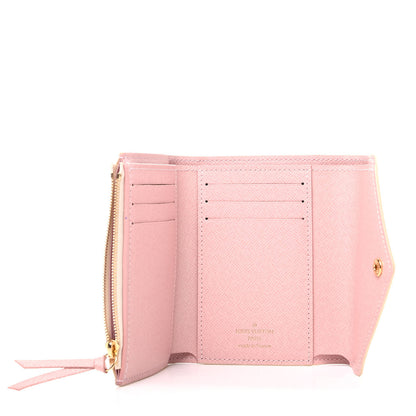 Louis Vuitton Damier Azur Victorine Wallet Rose Ballerine 5 of 8
