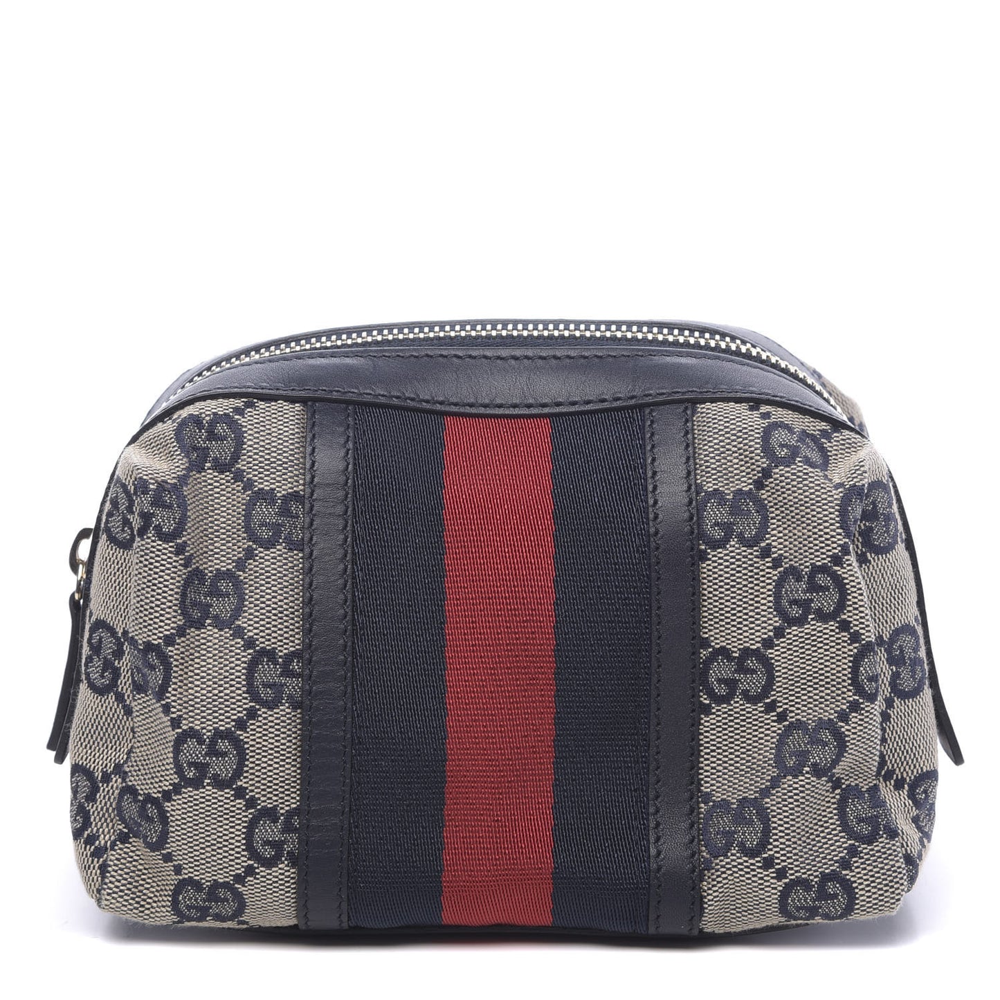 Monogram Web Small Cosmetic Case Navy