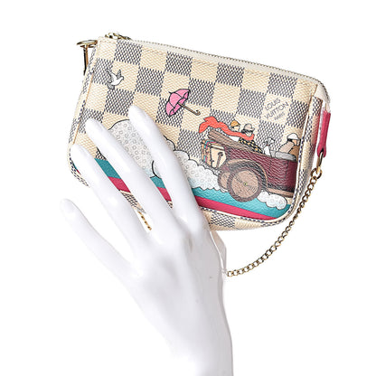 Louis Vuitton Damier Azur 2015 Christmas Animation Mini Pochette Accessories 2 of 8