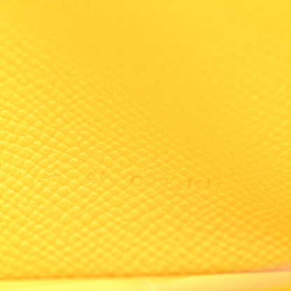 Hermes Epsom Verso Kelly Longue Wallet Mauve Sylvestre Jaune De Naples 7 of 10