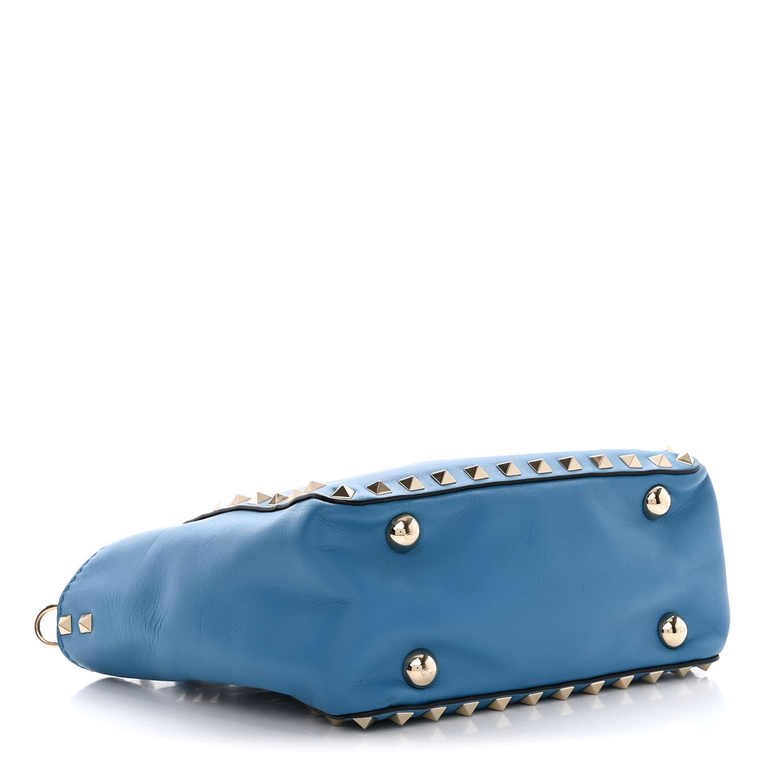 Valentino Garavani Vitello Mini Rockstud Tote Light Blue 4 of 11