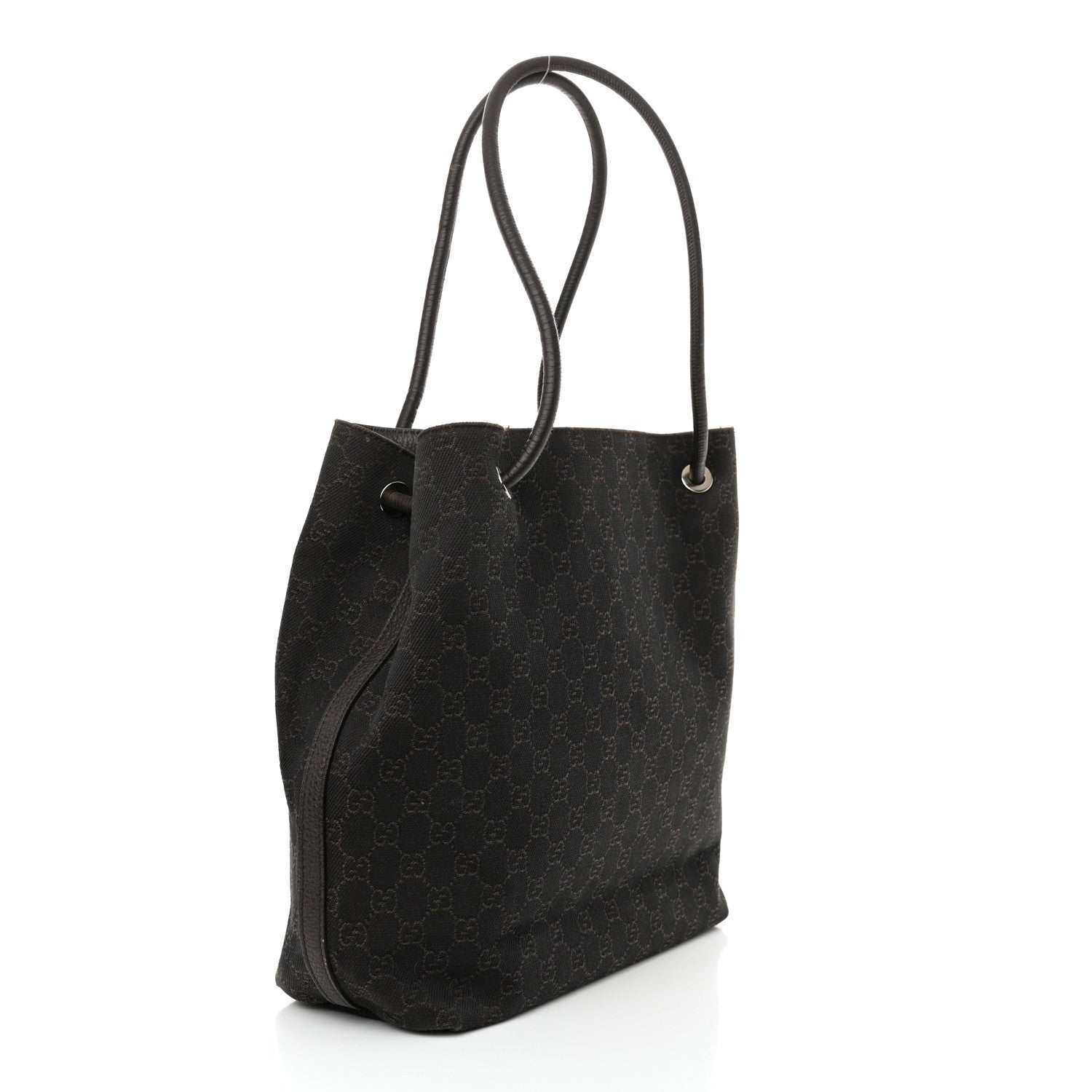 Gucci Canvas Monogram Gifford Shopping Tote Brown 3 of 15