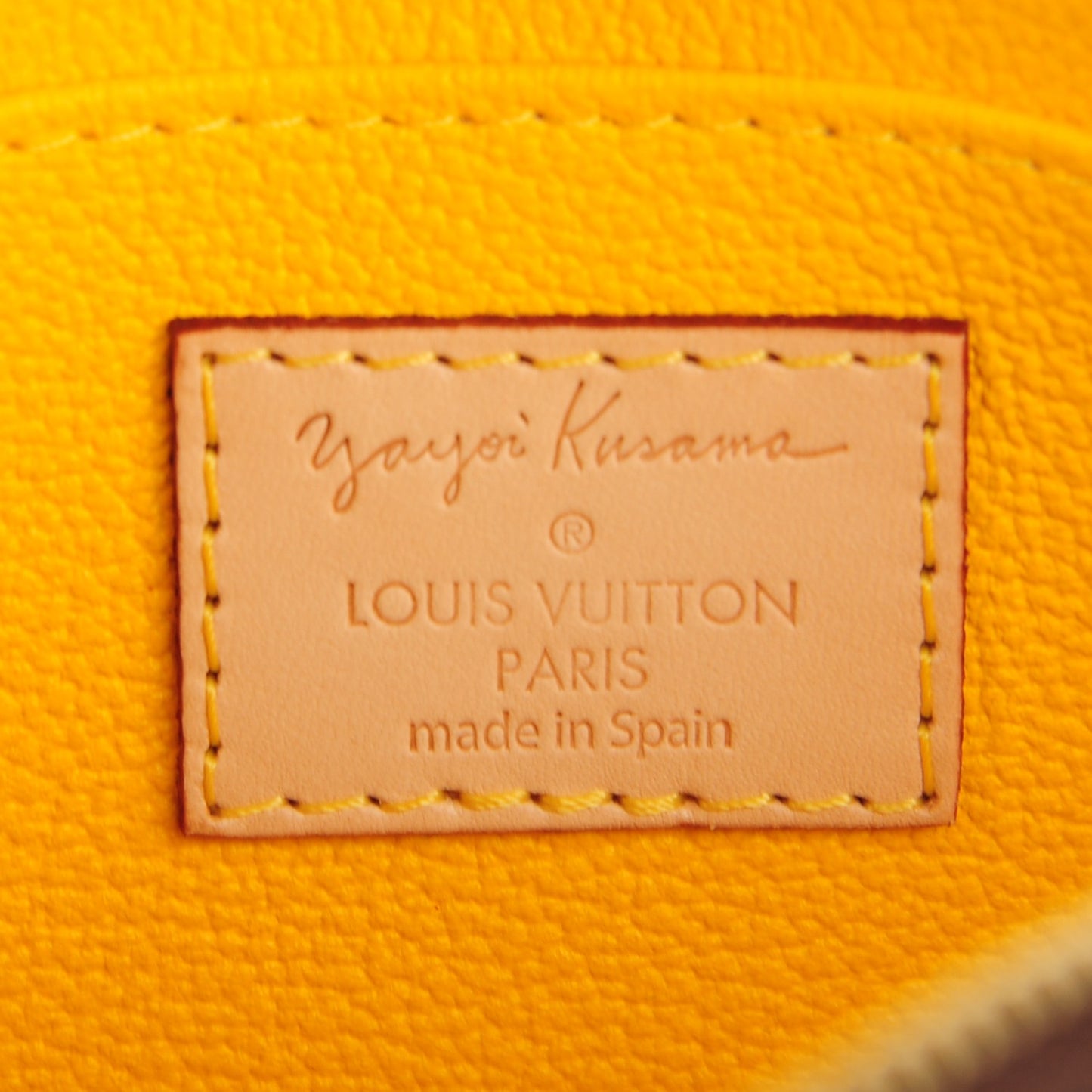 Monogram Kusama Pumpkin Dots Cosmetic Pouch Yellow