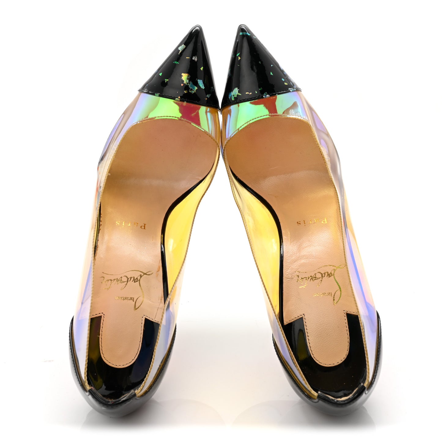 Disco PVC Hologram Debout 120 Pumps 39.5 Black Multicolor