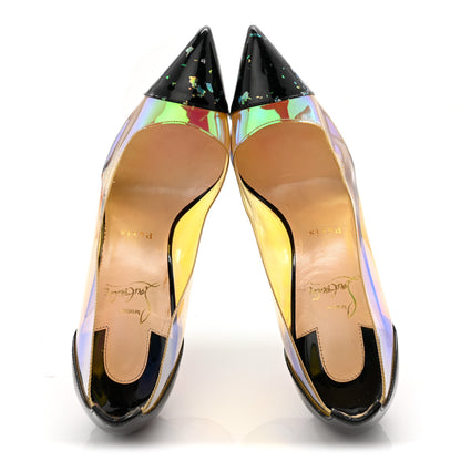 Christian Louboutin Disco PVC Hologram Debout 120 Pumps 39.5 Black Multicolor 5 of 11